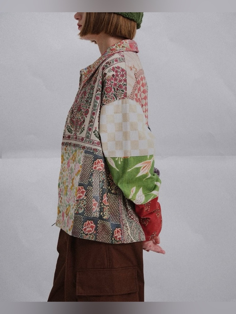 Found tapestry twill jacket in a patchwork print - Picture 5 of 10